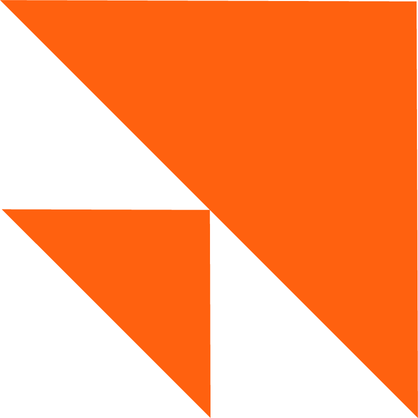 Two Triangles Angled – Tangerine Two Triangles Angled - Tangerine